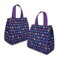 thumbnail image 2 of DarkBlue Dinosaurs with Shapes Pattern Insulated Lunch Bag for Women & Adults,Large Portable Soft Cooler Lunch Bag,Thermal Food Storage Tote with Pearl Cotton,8.66L,8.75x5.75x9.5 Inch, 2 of 6