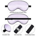 thumbnail image 4 of AOWOO 4 Pack Silk Sleep Eye Mask, Satin Silky Sleeping Eye Mask, Adjustable Non-irritating Blackout Sleep Mask, Blindfold Night Eye Masks for Women Men Adults Kids(Multicolor), 4 of 8