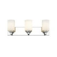 thumbnail image 2 of Z-Lite Soledad 3 Light Glass Steel Vanity Light in Matte Black, 2 of 3