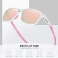 thumbnail image 3 of Gafas de Sol, Lentes TAC Polarizadas, Protección UV400, Marco Plástico, Almohadillas Nasales, Para Conducción, Running, Ciclismo, Pesca, Hombres y Mujeres, 3 of 4