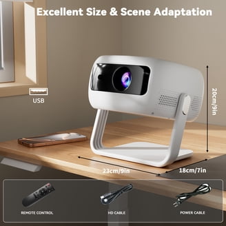 TOPTRO Smart 4K Projector with WiFi 6 and Bluetooth 5.2, Native