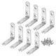 thumbnail image 1 of Escuadra en L Uxcell, 2.56 x 2.56 x 0.75 Pulgadas, Escuadras de Ángulo Recto de 90 Grados con Tornillos para Muebles/Estantes/Mesas [Plateado], 1 of 6
