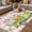 Pink, variant on Happy Easter Outdoor Rug for Patio/Deck/Porch, Non-Slip Large Area Rug 5 x 7 Ft, Watercolor Truck Eggs Flowers Butterfly Botanical Indoor Outdoor Rugs Washable Area Rugs, Camping Rug Carpet Runner
