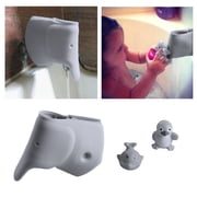 Bathtub Faucet Cover Protector for Kid Baby - Child Bathroom Cute Accessories Silicone Soft - Grey Elephant