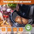 thumbnail image 4 of 2Pcs Air Friteuse Silicone Doublures Antiadhésif Air Friteuse Silicone Pot Réutilisables Friteuse à Air Chaud Plateau de Cuisson en Silicone pour Four Friteuse à Air Micro-Ondes, 4 of 9