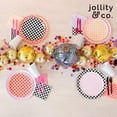 thumbnail image 3 of Platos de postre Jollity & Co Purple Posse de papel cuadriculado x8, 3 of 3