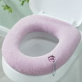 thumbnail image 3 of Clearance! Tunhigl Toilet Seat Cushion Thickened Toilet Cover Knitted Toilet Seat Cushion Washable Household Toilet Cover Winter Warm Toilet Seat Cover Mat, 3 of 4