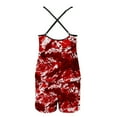 thumbnail image 5 of Bjutir Womens Pajamas Set Printed Strap Top Shorts Home Sleepwear 2 Piece Set Sleepwear Red, 5 of 6