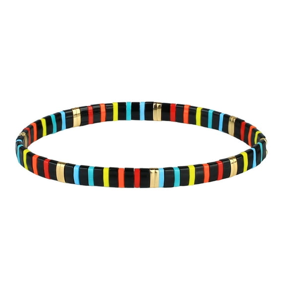 KELITCH New Tila Bead Stretch Bracelets Friendship Bracelets Stackable Beach Bracelets for Women