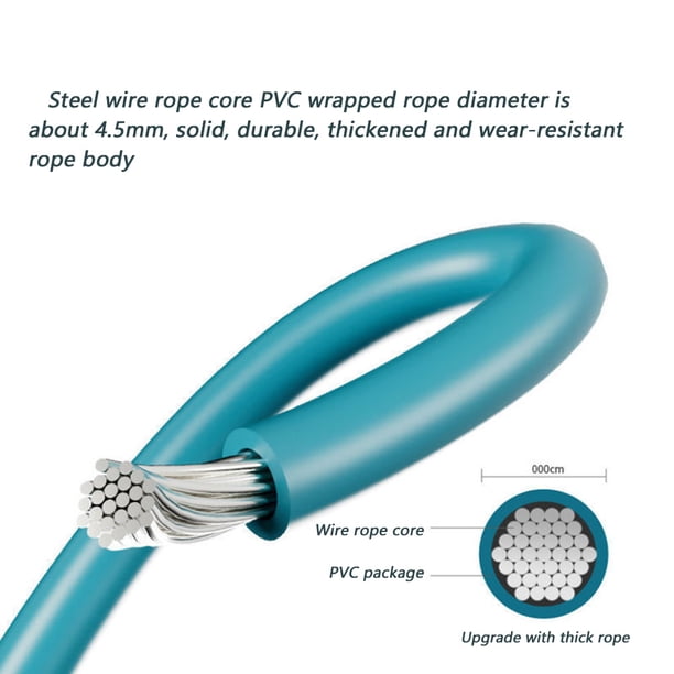 Cuerda de saltar inalámbrica ponderada con rodamiento, cuerda de saltar de velocidad de Fitness (azul 30mm) Likrtyny Para estrenar