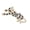 Gold, variant on Tibvox Leopard Alloy Lapel Pin Sparkling Rhinestones Stylish Fashion Brooch Jewelry
