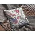 thumbnail image 5 of Amrita Sen Suede Zippered Pillow With Burgundy on White Finish CAIPL37FSDS18X18, 5 of 5