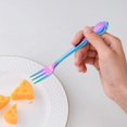 thumbnail image 3 of 12-Piece Oyster Fork Set, Stainless Steel Cake Forks Service for 12 Silverware Flatware Utensils-5.9 Inches, Rainbow Color, 3 of 6