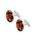 thumbnail image 2 of Maple Leaves Stylish Stainless Steel Men's Cufflinks for Business Attire and Special Occasions, 2 of 6