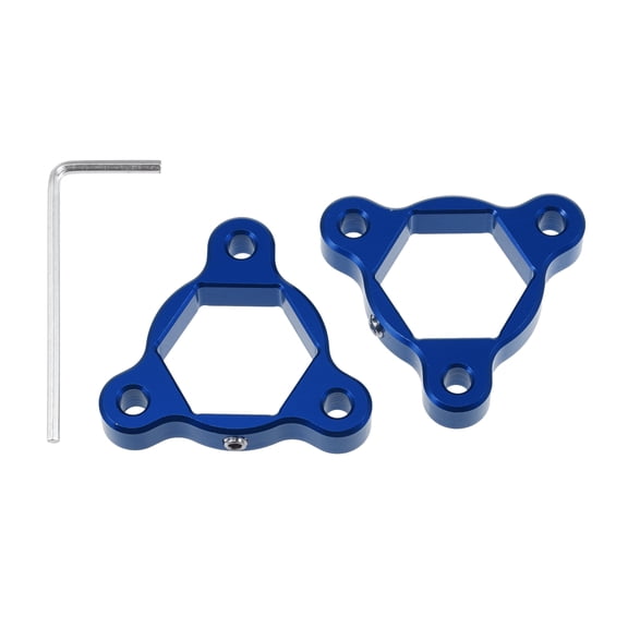 Unique Bargains 2pcs 22mm Blue Aluminum Alloy Racing Motorcycle Rider CNC Fork Preload Adjusters for Most Motorcycle