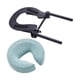 thumbnail image 1 of Almohada para camilla de masaje boca abajo, cojín de apoyo facial premium, cómodo, en forma de U. Azul claro, 1 of 9