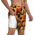 thumbnail image 3 of Gaeub Halloween Banner Symbols Mens Swim Trunks Stretch Beach Shorts Quick Dry for Men Swim Shorts Swimwear with Pockets- X-Large, 3 of 9