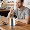 thumbnail image 2 of 2 Kits Jarra para Espumar Leche 350ml/12oz Jarra de Leche de Acero Inoxidable,Taza de Jarra de Leche,Perfecto para Máquinas de Café Espresso,con Barista Pen/Latte Art Pen (Plata), 2 of 4