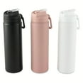 thumbnail image 3 of Mainstays 24 oz Stainless Steel Sip Water Bottle, Black, 3 of 10