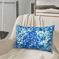 thumbnail image 5 of Lsque Vibrant Blue Floral Pattern Pillow Case – Soft & Cozy Throw Pillow Cover, Hypoallergenic Cushion Case for Sleeping Women with Envelope Closure-20"x30", 5 of 6