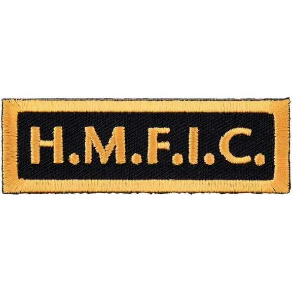 HMFIC Yellow Patch, Biker Club Rank Patches