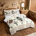 thumbnail image 2 of meiyoeat Rustic Western Aztec Print 7pcs Queen Bedding For Adults,Desert Botanical Cactus Bedding Comforter Set Queen For Men Women,Reversible, 2 of 7