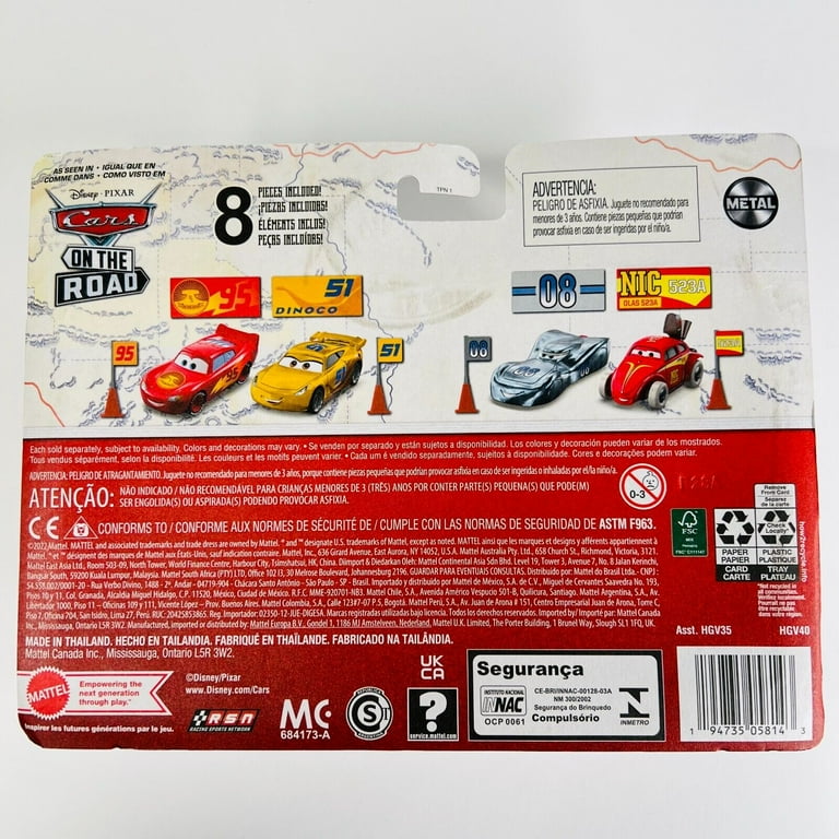 オールドディズニーCARS Paris Disney Pixar Cars Thomasville Raceway 5-Pack Jimmy Lugrench