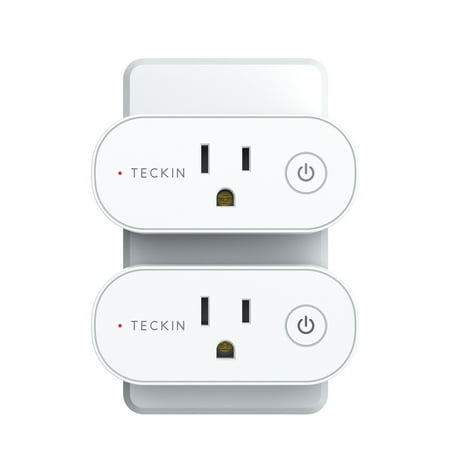 Teckin Smart Plug, Smart Home WiFi Outlet, Works with Siri, Alexa, Google Home Nest Hub and Smartthings, No Hub Required, 2.4GHz WiFi Required(2 Pack)