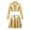 Gold, variant on iEFiEL Girls 2Pcs Metallic Latin Jazz Cheer Performance Dance Costume Long Sleeve Crop Top with Pleated Skirt Gold 6