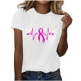 thumbnail image 2 of Blouses pour Femmes, T-Shirts à Manches Courtes Col Rond Imprimé Mode Décontractée d'Été pour Femmes, 2 of 4