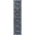 thumbnail image 2 of JONATHAN Y WASHABLE 2 x 8 Runner Rug, Kemer All-Over Persian - Black/Blue, WSH104D-28, 2 of 9