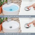 thumbnail image 5 of Sink Drain, Pop Up Sink Drain Universal, Sink Drain without Overflow for Copper Sink, 5 of 5