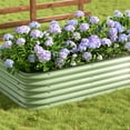 thumbnail image 5 of Galvanized Raised Garden Bed, 17" Tall 6 in 1 Modular Metal Raised Planter Beds Kit Planter Box Outdoor for Vegetables Flowers, 5 of 7