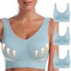 thumbnail image 1 of Ahorros de verano | Sujetadores Sentuca de 3 piezas para mujer, sin aros, transpirables y cómodos, con fruncido., 1 of 8