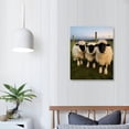thumbnail image 3 of Nawypu Three Valais Black-nose Sheep Canvas Prints Poster Wall Art For Home Office Decorations, 3 of 4