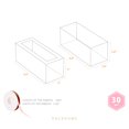 thumbnail image 7 of PACKHOME 30 Pack Macaron Boxes for 4 or 5, Valentine's Day Pink Macaron Packaging Boxes with Window and Ribbon, 4.8×1.9×1.9 inches, 7 of 7