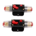thumbnail image 4 of 12-24V Inline Circuit Breaker With Manual Reset Fuse Holder For Car Boat Audio System, 4 of 8