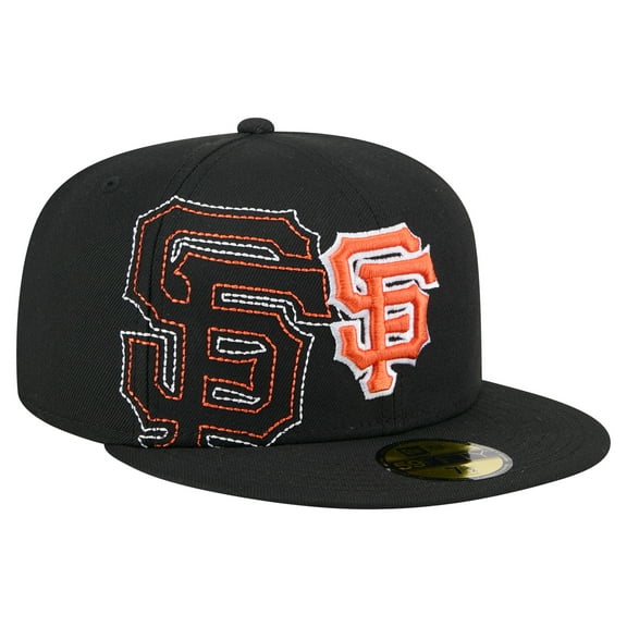 Men's New Era Black San Francisco Giants Yarn Stitch 59FIFTY Fitted Hat