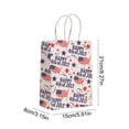 thumbnail image 3 of Uklsqma Independence Day Gift Bags | 12 Pack Red White Blue Kraft Paper Tote Bags | Durable Twisted Rope Handles | Large Capacity Square Bottom | Fourth of July Party Favor Bags | Gift Packaging Sho, 3 of 6