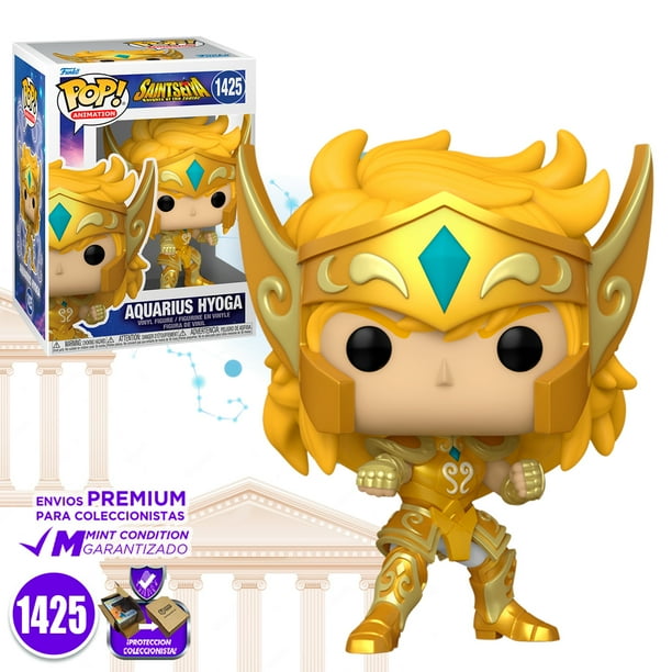 Funko Pop Hyoga Armadura Dorada De Acuario #1425 Caballeros Del Zodiaco Anime Original Funko Aquarius Hyoga Saint Seiya