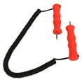 thumbnail image 1 of Ice Awls, Ice Picks Kit Stainless Steel Handheld Anti Slip Orangered  for Ice Fishing, 1 of 7