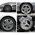 thumbnail image 3 of 4 Pieces Center Caps Compatible With Mercedes Benz 75mm Center Wheel Cover Abs Car Accessories, 3 of 4