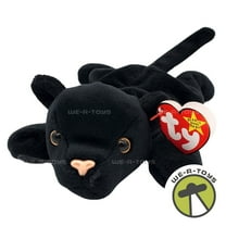 Ty Beanie Baby - VELVET the Black Panther Plush (BONUS 1 FUN CHOPS & 1 ZIPPER BRACELET)