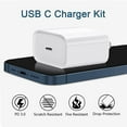 thumbnail image 2 of Phone Charger 6Ft Charging Cable and Wall Charger Power Adapter Plug Block Compatible with iPhone 14 pro max 13 12 X/8/8 Plus/7/7 Plus/6/6S/6 Plu/5S/SE/Mini/Air/Pro, 2 of 4