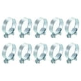 thumbnail image 1 of Unique Bargains 10Pack Mini Tuyau de Carburant Tuyau Pince, Réglable 27-29mm, Zingué, 1 of 5