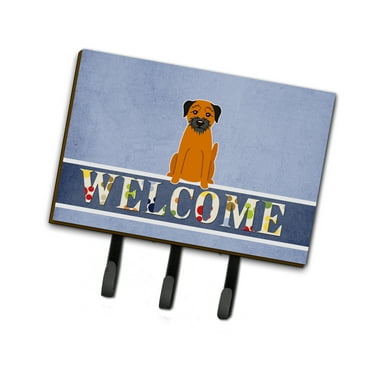 Carolines Treasures BB5620TH68 Border Terrier Welcome Leash or Key Holder Triple multicolor