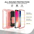 thumbnail image 3 of For iPhone 11 Pro Case 5.8", Allytech Full-Body Protection 3 in 1 Hybrid Shockproof Rugged Heavy Duty Drop Protection Ring Holder Stand Case for iPhone 11 Pro 5.8 inch 2019, Rosegold, 3 of 5