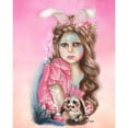 thumbnail image 3 of Bunny - Only Friend in the World 15x18 Black Modern Framed Museum Art Print Titled - Sheena Pike Art And Illustration, 3 of 5