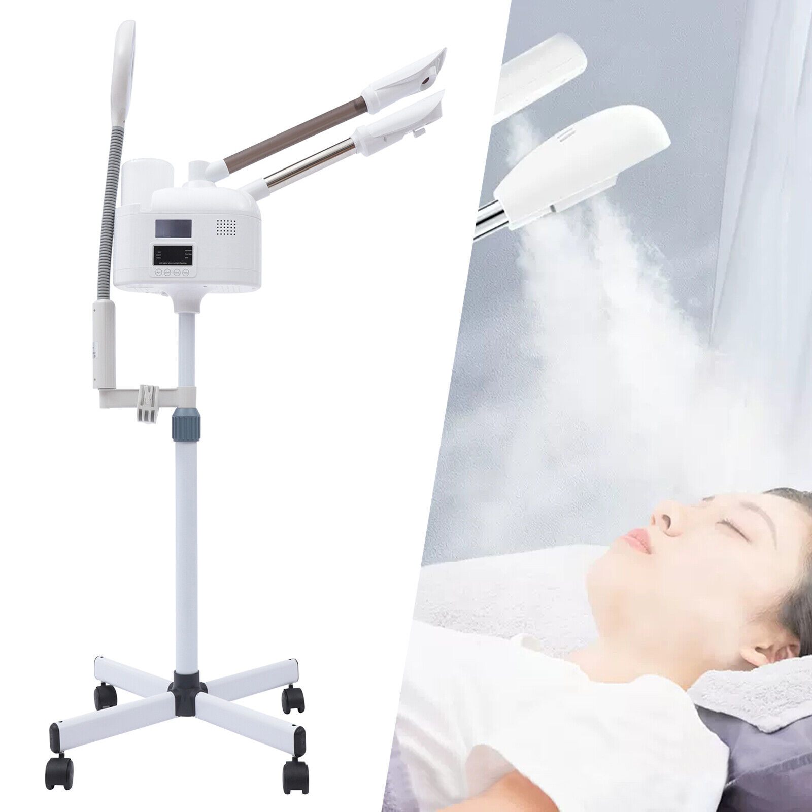3 in 1 Facial Steamer Machine Beauty Salon PTC Technology W/ Hot & Cold