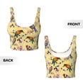 thumbnail image 5 of Kdxio Beautiful Bright Birds And Flowers Print Workout Crop Tank Top for Women Racerback Yoga Tank Tops Athletic Sports Shirts Exercise Undershirts, 5 of 9